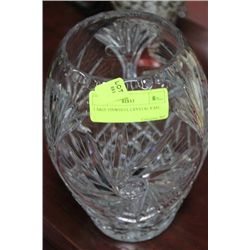 LARGE PINWHEEL CRYSTAL VASE