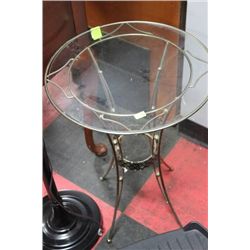 ESTATE GLASS TOP END TABLE