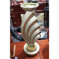 ANTIQUE SILVER CANDLE HOLDER