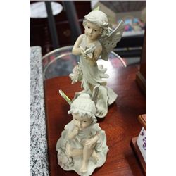 SET OF 2 FAIRY CHILDREN FIGURINES