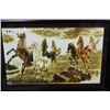 Image 1 : ROSEWOOD FRAMED PICTURE OF HORSE 29" X 20"
