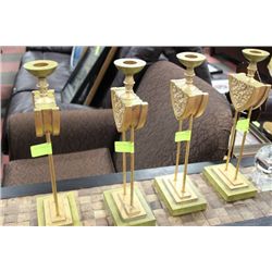GOLD CANDLE HOLDERS