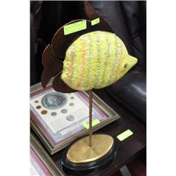 YELLOW SPECKLED DECORATIVE FISH