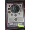 Image 1 : 1940-51 KING GEORGE VI COIN SET - FRAMED