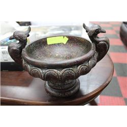 DESIGNER CENTER PIECES BURGANDY W/GOLD LEAF