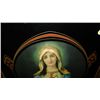Image 2 : 8) vintage framed Mary print, frame has minor loss