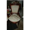 Image 2 : 3) lovely 3 piece fancy carved parlor chairs, one with