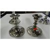 Image 2 : group of silver plated candlestick holders
