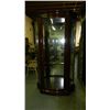 Image 1 : nice Mahogany curved front curio / china cabinet SSR