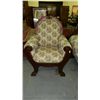 Image 2 : nice carved 3 piece heavy frame sofa and 2 chairs,