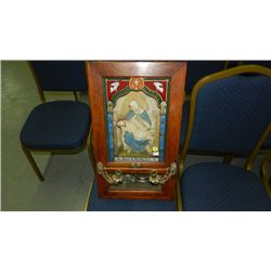 1) Antique Religious Last Rites Wall Sacrament