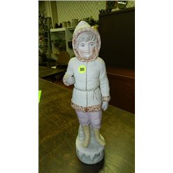 large German? bisque figurine child in coat