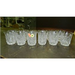 12 piece cut crystal glasses, Libbey? / Hawkes?