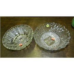 2 piece cut / presses crystal bowls