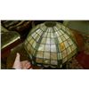 Image 1 : large Arts & Crafts era hanging / table lamp shade