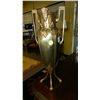 Image 1 : Unique art deco style bronze / brass bullet base vase, on stand