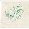 Image 1 : Walt Disney large ink signature in fine green ink on a page that is approx. 4x4