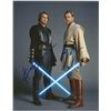 Image 1 : Star Wars color glossy 8x10 signed by both Jedi masters Hayden Christensen and Ewan McGregor