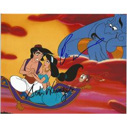 Robin Williams and Scott Weinger dual signed Aladdin 8x10