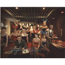 Hugh Hefner signed 60's image 8x10
