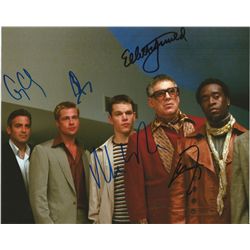 Oceans 11 cast signed 8x10 including Brad Pitt, George Clooney, Matt
