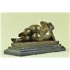 Image 4 : 6"x11" Signed Botero Nude Girl Bronze Figure   12 LBS.