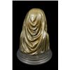 Image 5 : 11"x9" Classic Voluptuous Woman By Botero Bronze Marble Base Sculpture   13 LBS.