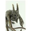 Image 6 : 3.5"x5.5" Vienna Bronze Bergman Satyr Devil Sculpture Figurine Statue Decor   2 LBS.