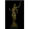 Image 1 : 16.5"x9" LRGE Original Aldo Vitaleh Arab Girl Dancing Bronze Sculpture Marble Base Statue   10 LBS.