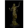 Image 2 : 16.5"x9" LRGE Original Aldo Vitaleh Arab Girl Dancing Bronze Sculpture Marble Base Statue   10 LBS.