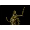 Image 7 : 16.5"x9" LRGE Original Aldo Vitaleh Arab Girl Dancing Bronze Sculpture Marble Base Statue   10 LBS.