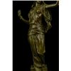 Image 8 : 16.5"x9" LRGE Original Aldo Vitaleh Arab Girl Dancing Bronze Sculpture Marble Base Statue   10 LBS.