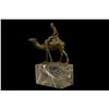 Image 6 : 9"x7" Signed Vienna Bronze Bergman Arab Man Riding Camel Bronze Sculpture Statue Decor   7 LBS.