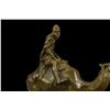 Image 9 : 9"x7" Signed Vienna Bronze Bergman Arab Man Riding Camel Bronze Sculpture Statue Decor   7 LBS.