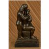 Image 2 : 13"x7" Signed Botero Two Nude Couple Bronze Sculpture Abstract Mid Century Figurine Art   17 LBS.