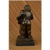 Image 4 : 13"x7" Signed Botero Two Nude Couple Bronze Sculpture Abstract Mid Century Figurine Art   17 LBS.