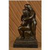 Image 6 : 13"x7" Signed Botero Two Nude Couple Bronze Sculpture Abstract Mid Century Figurine Art   17 LBS.