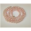 Image 1 : Pink Cultured Pearl Necklace with 10K Gold Clasp