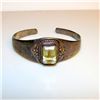 Image 1 : Sterling Silver Yellow Citrine Cuff Bracelet