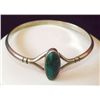 Image 1 : Native American Navajo Sterling Malachite Bracelet