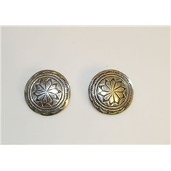 Native American Navajo Sterling Silver Earrings