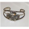 Image 1 : Navajo Sterling Silver Dogwood Flower Cuff Bracelet