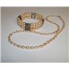 Image 1 : Pink Cultured Pearl Necklace and Bracelet