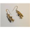 Image 1 : Native American Hopi Sterling Silver Kokopelli Earrings