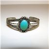 Image 1 : Old Pawn  Zuni Sterling Silver Turquoise Bracelet