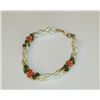 Image 1 : Baroque Pearl, Coral and Jade Vintage Bracelet