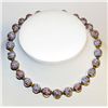 Image 1 : Vintage Murano Venetian Glass Sommerso Bead Necklace