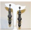 Image 1 : Art Deco Sterling Silver Marcasite Earrings