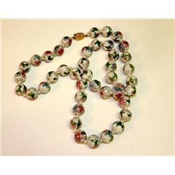 Vintage Chinese Cloisonne Necklace