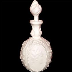 FOSTORIA Jenny Lind Milk Glass Cologne Decanter